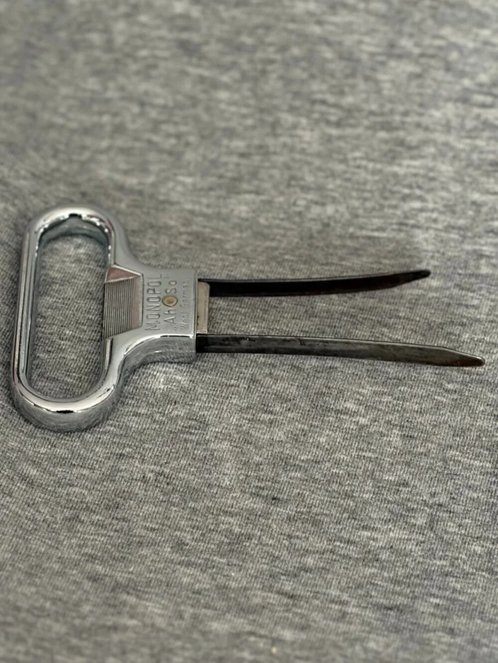 This is a Monopol Double Prong Cork Puller, Ah So West Germany